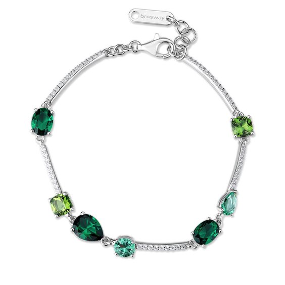 Bracelet Brosway Woman FANCY LIFE GREEN in Silver Cubic Zirconia FLG151 - FLG151
